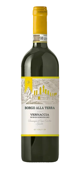 Wino białe wytrawne Borgo alla Terra Vernaccia di San Gimignano DOCG