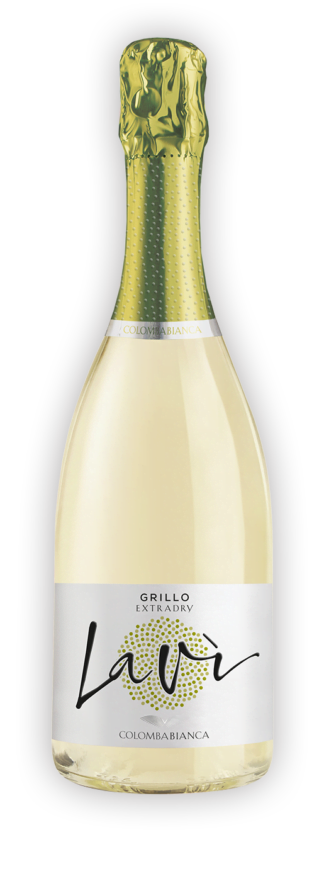 Wino wegańskie wytrawne musujące Lavì Grillo Spumante Extra Dry
