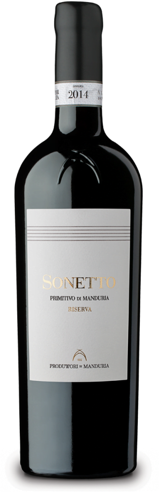 Wino czerwone Sonetto Primitivo di Manduria DOP Riserva