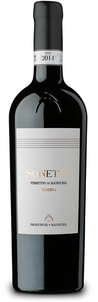 Wino czerwone Sonetto Primitivo di Manduria DOP Riserva