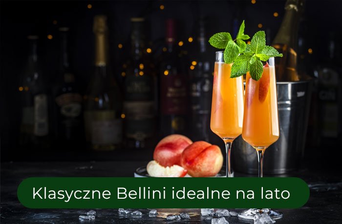 Drinki z białym winem - Bellini klasyczne