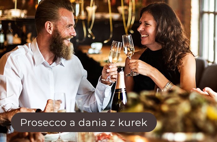 Prosecco a dania z kurkami