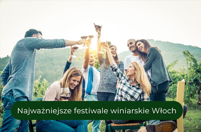 Grupka przyjaciół na festiwalu Festa dell'Uva w Toskanii