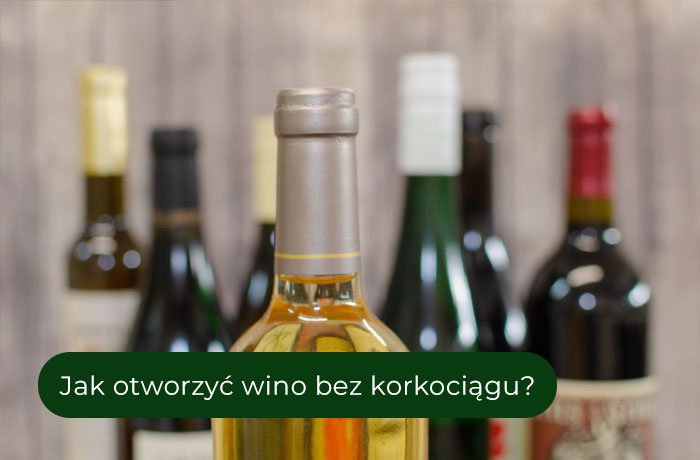 Różne butelki wina czekające na otwarcie bez korkociągu
