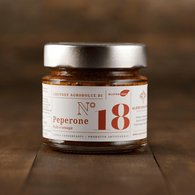 Chutney n18 di peperone fichi e senape 150g
