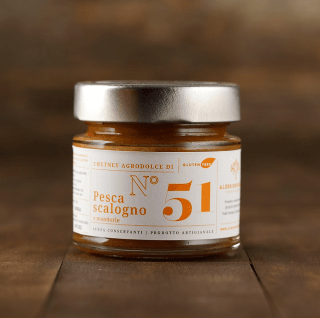 Chutney n51 pesca scalogno e mandorle 150g