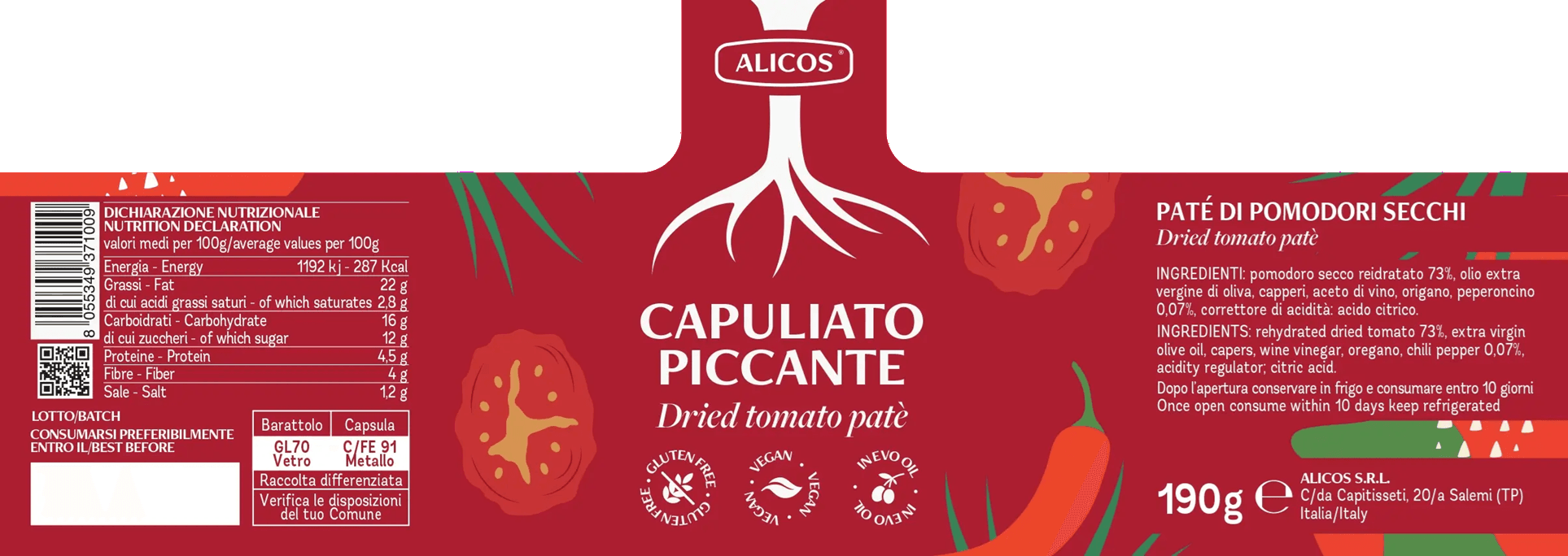 Capuliato Piccante etykieta