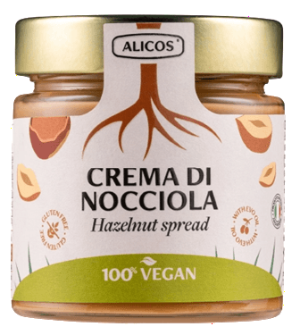 crema di nocciola vegana słoik