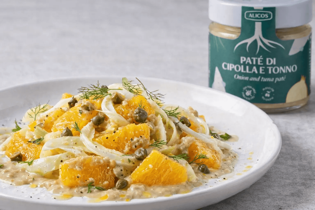 pate di cipolla e tonno