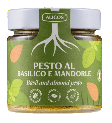 pesto el basilico e mandorle