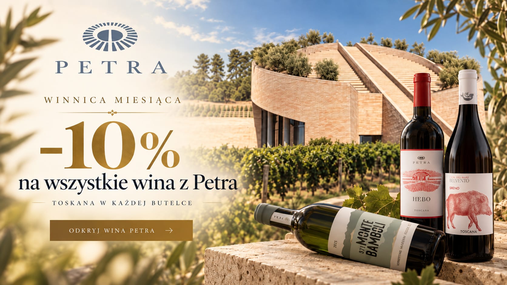 Wina Petra 10% taniej